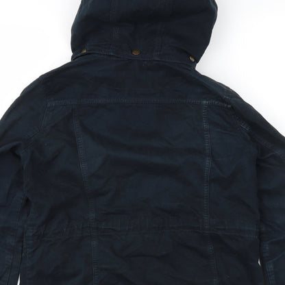 Womens UK Size 6 H&M Blue Windbreaker Coat