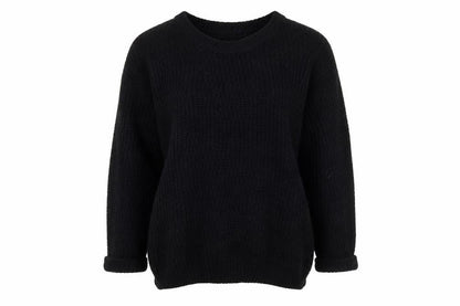Womens UK Size 14 New Look Black Henley Jumper