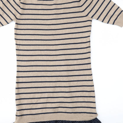 Dorothy Perkins Womens Multicoloured Striped  Jumper Dress  Size 8
