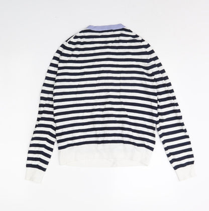 Womens UK Size 14 m&s White Cape Jumper