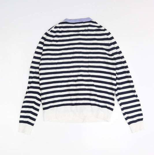 Womens UK Size 14 m&s White Cape Jumper
