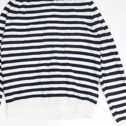 Womens UK Size 14 m&s White Cape Jumper