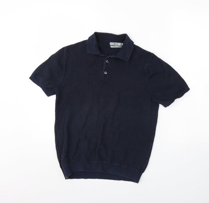 TU Mens Blue    Polo Size S