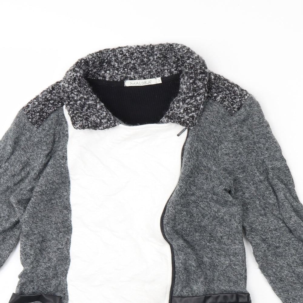Maloka Womens Grey   Jacket  Size M