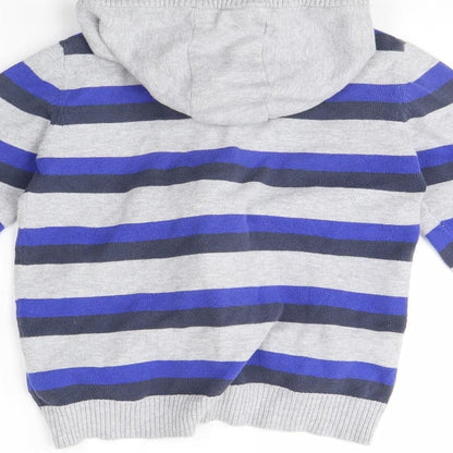 Cherokee Boys Blue Striped  Jacket  Size 7 Years