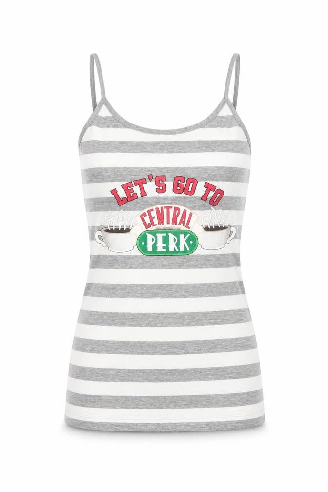 Womens UK Size XS Friends Grey Basic Tank