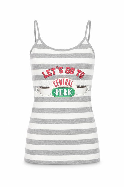 Womens UK Size XS Friends Grey Basic Tank