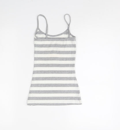 Womens UK Size XS Friends Grey Basic Tank