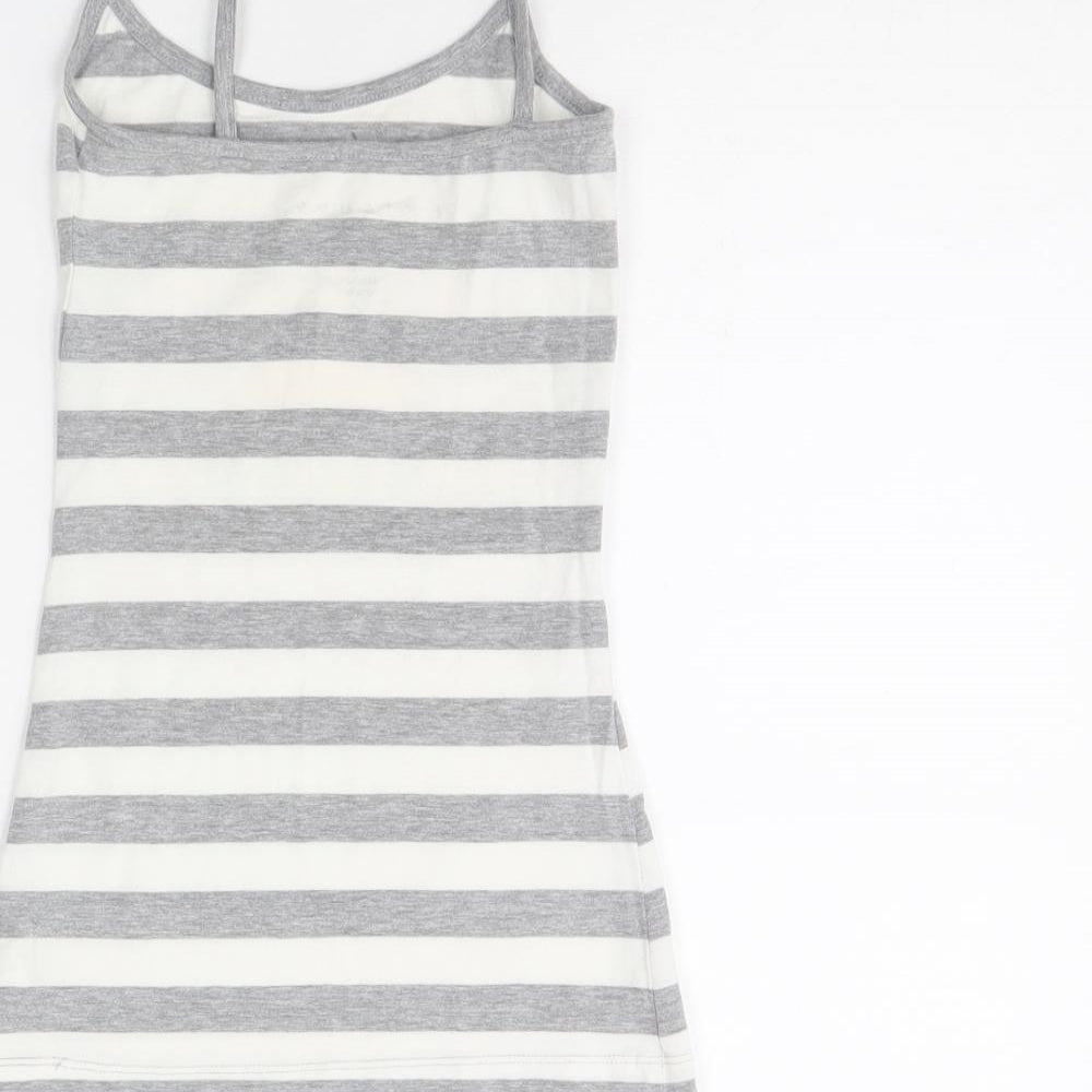 Womens UK Size XS Friends Grey Basic Tank