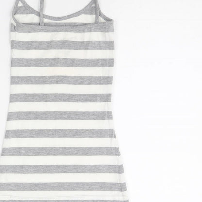 Womens UK Size XS Friends Grey Basic Tank