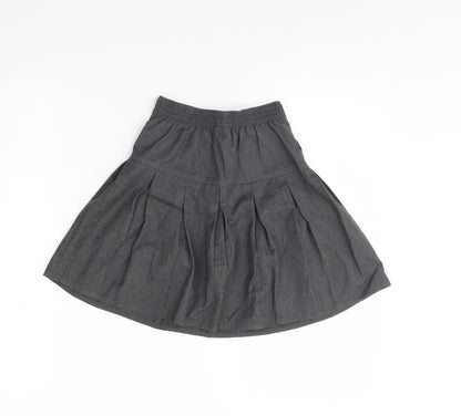 Preworn Girls Grey   Flare Skirt Size 6 Years