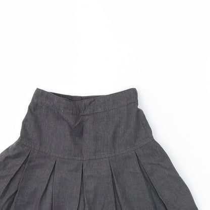 Preworn Girls Grey   Flare Skirt Size 6 Years