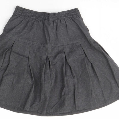 Preworn Girls Grey   Flare Skirt Size 6 Years