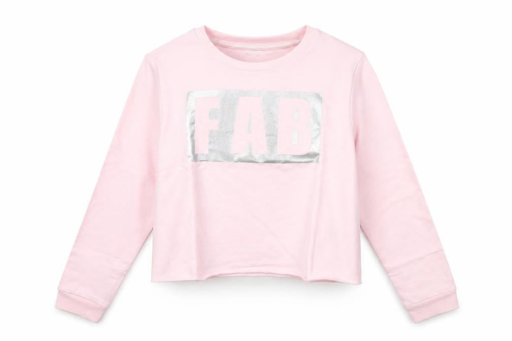 Pep&Co Girls Pink   Pullover Jumper Size 7 Years  - fab