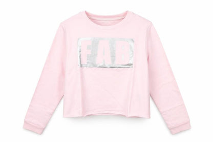 Pep&Co Girls Pink   Pullover Jumper Size 7 Years  - fab