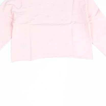 Pep & co Girls Pink   Pullover Jumper Size 7 Years  - fab
