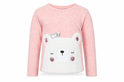 Primark Girls Pink   Pullover Jumper Size 7 Years  - Llama