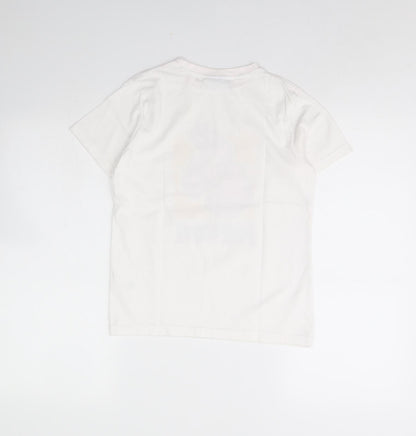 George Girls White   Basic T-Shirt Size 8 Years  - Fortnite