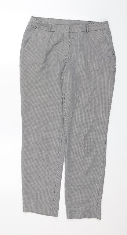 Womens UK Size 8 Dorothy Perkins Regular Fit Chino Black Trousers