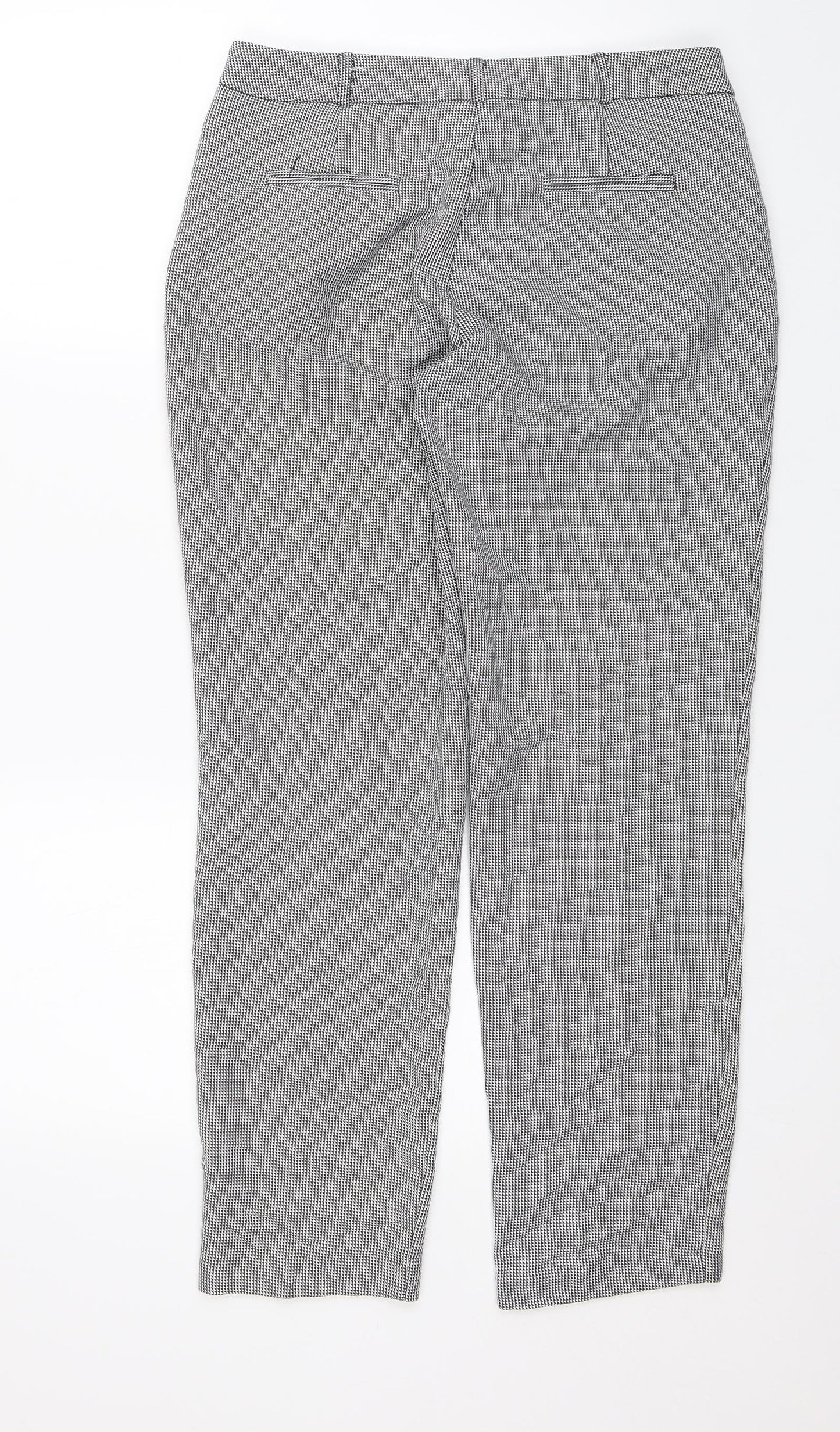 Womens UK Size 8 Dorothy Perkins Regular Fit Chino Black Trousers