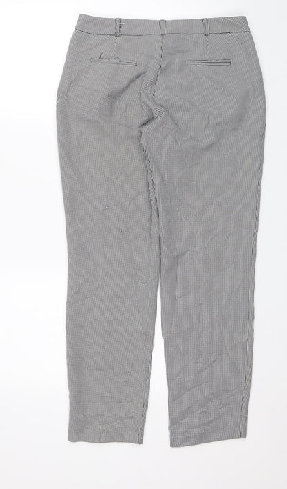 Womens UK Size 8 Dorothy Perkins Regular Fit Chino Black Trousers