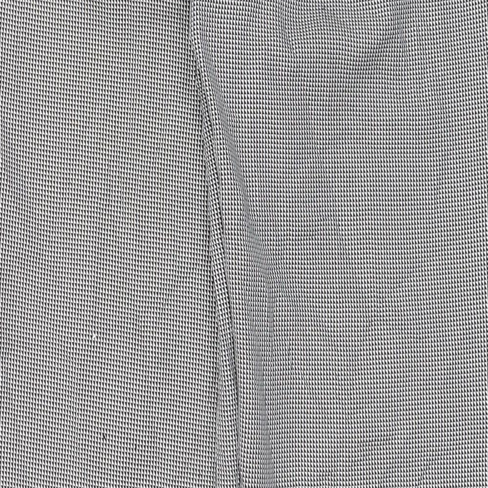Womens UK Size 8 Dorothy Perkins Regular Fit Chino Black Trousers