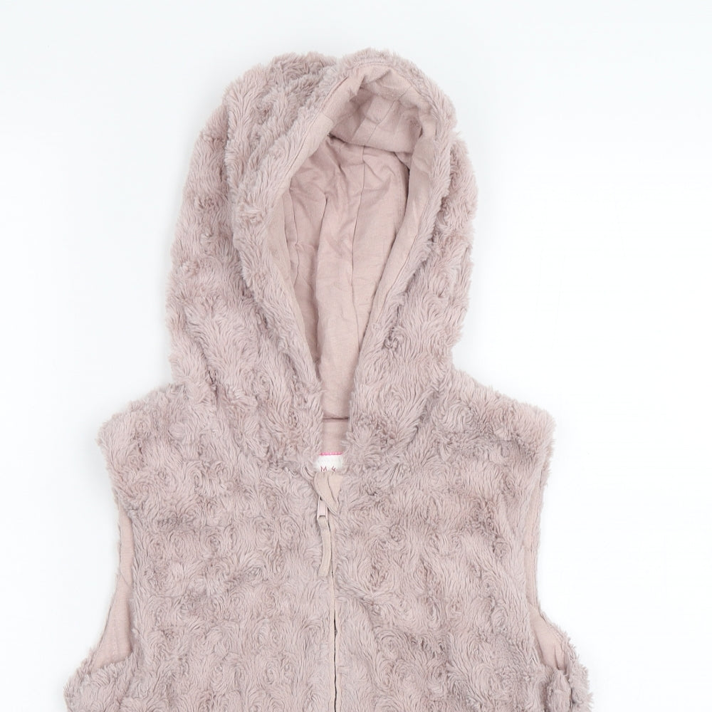 Nutmeg Girls Pink   Full Zip Hoodie Size 10-11 Years