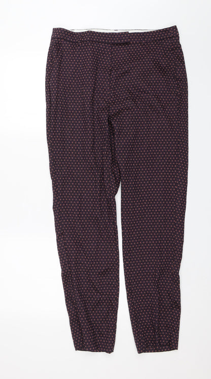 M&S Womens Purple   Trousers  Size 14 L28 in