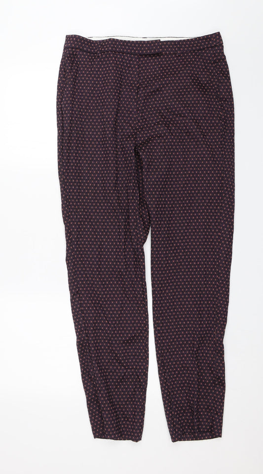 M&S Womens Purple   Trousers  Size 14 L28 in