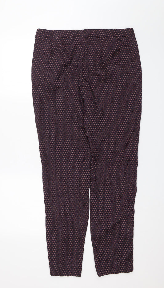 M&S Womens Purple   Trousers  Size 14 L28 in