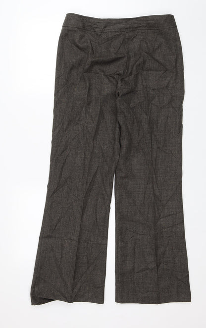 Womens UK Size 12 BM Collection Regular Fit Dress Pants Brown Trousers