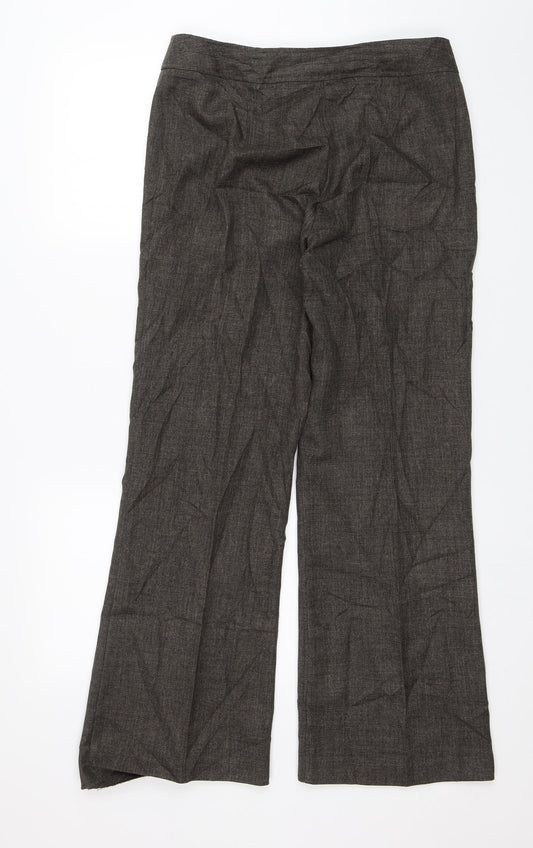BM Collection Womens Brown   Dress Pants Trousers Size 12 L28 in