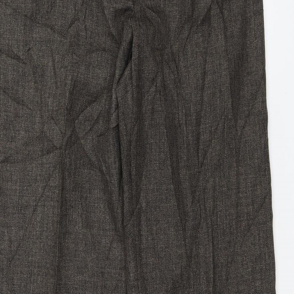 Womens UK Size 12 BM Collection Regular Fit Dress Pants Brown Trousers