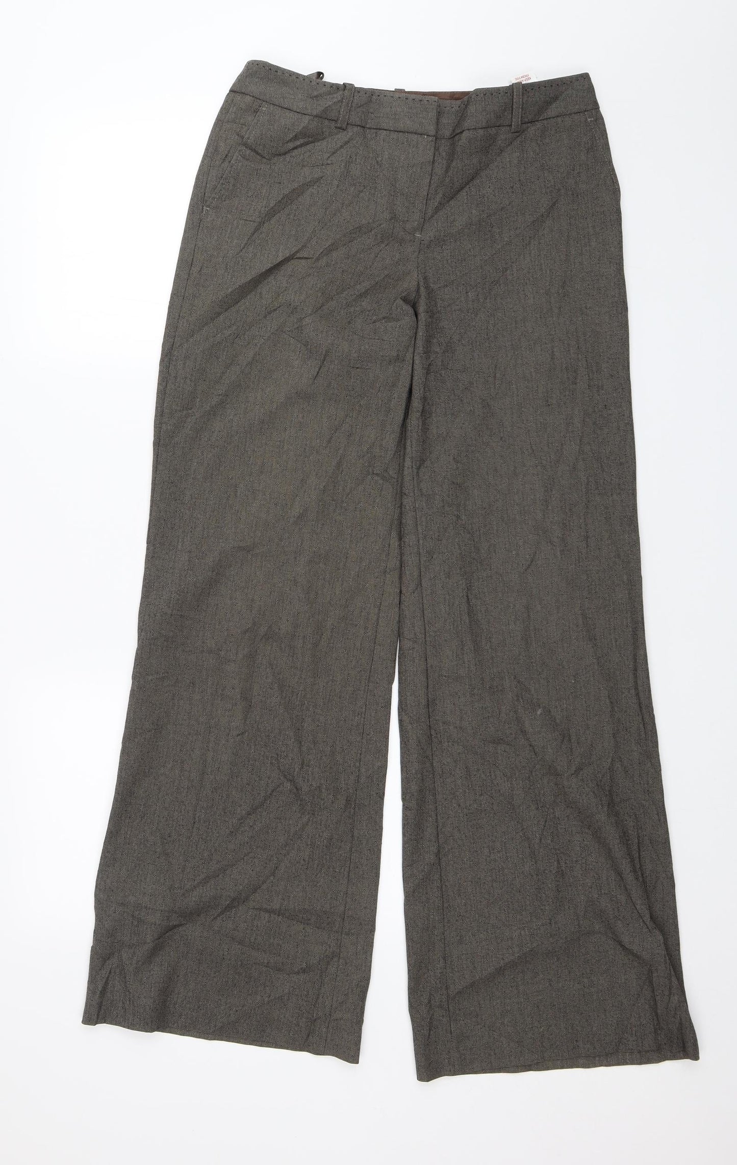 Womens UK Size 8 NEXT Regular Fit Dress Pants Green Trousers