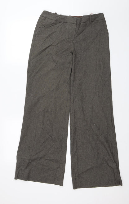 Womens UK Size 8 NEXT Regular Fit Dress Pants Green Trousers
