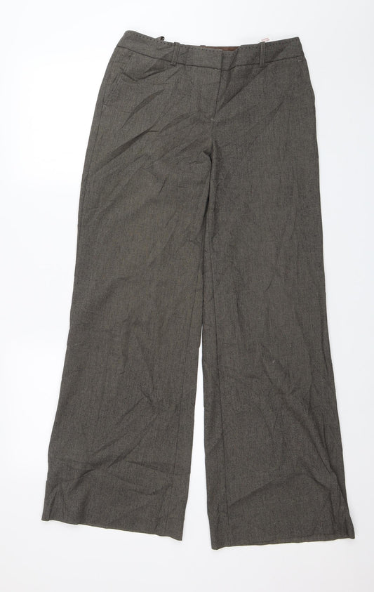 Womens UK Size 8 NEXT Regular Fit Dress Pants Green Trousers