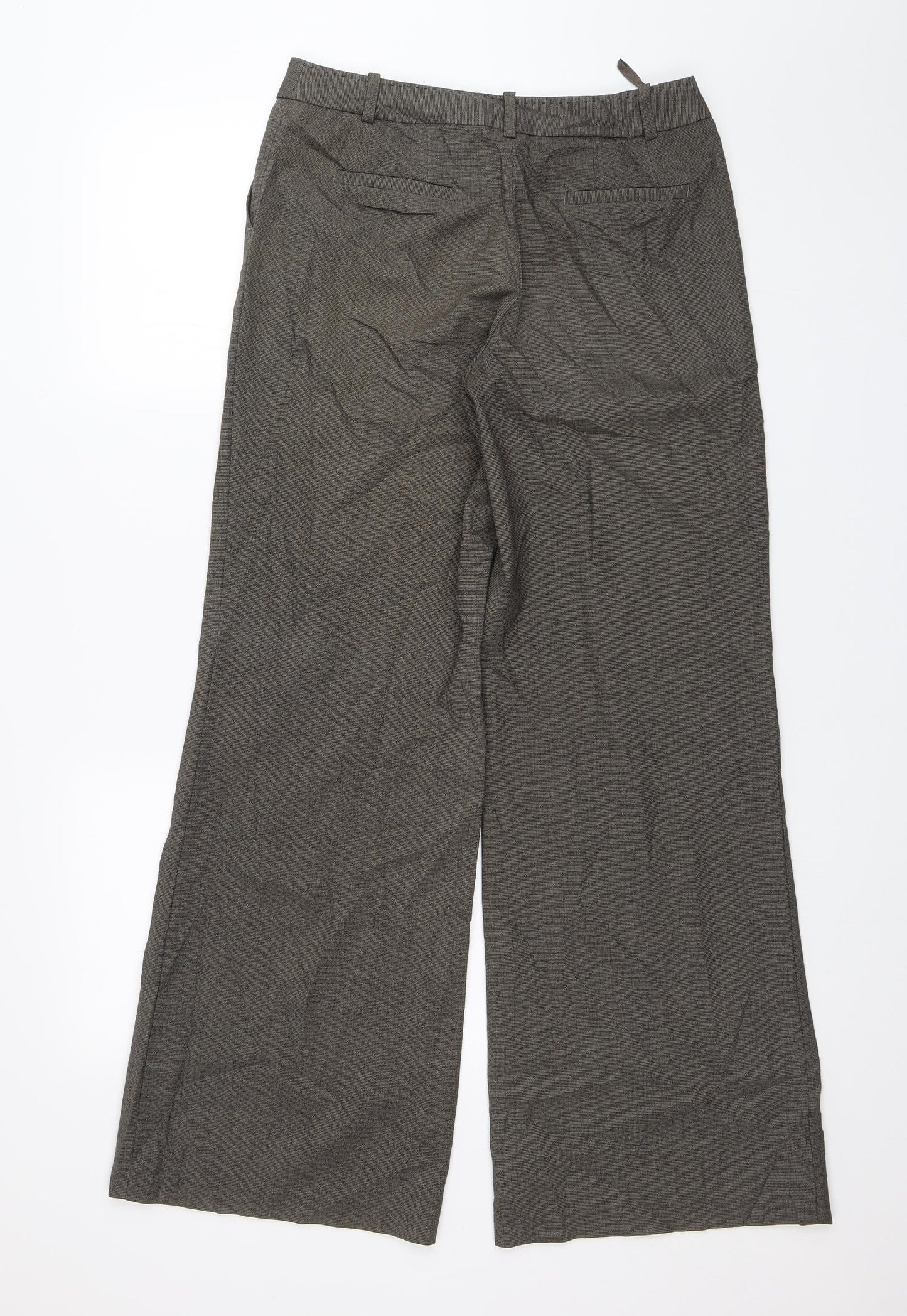 Womens UK Size 8 NEXT Regular Fit Dress Pants Green Trousers