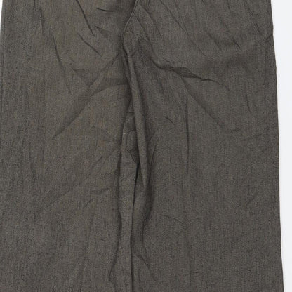 Womens UK Size 8 NEXT Regular Fit Dress Pants Green Trousers