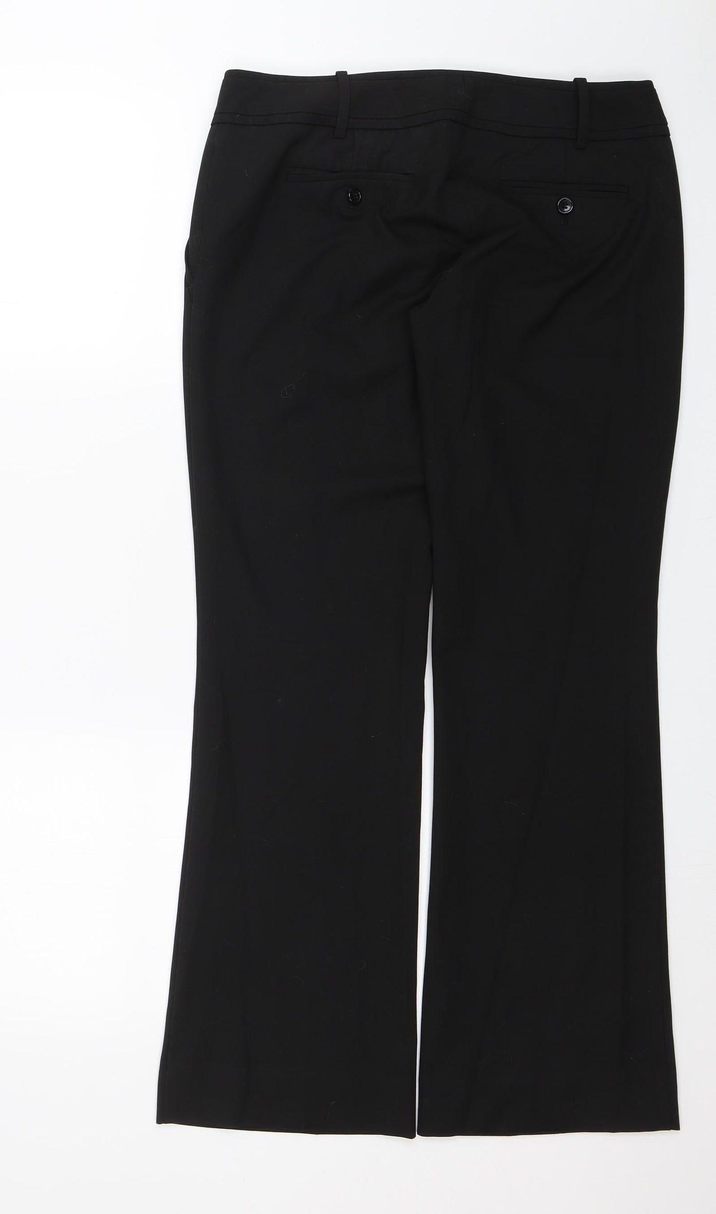 Womens UK Size 32 in The Limited Regular Fit Dress Pants Black Trousers