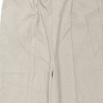 BM Collection Womens Beige   Capri Trousers Size 16 L23 in