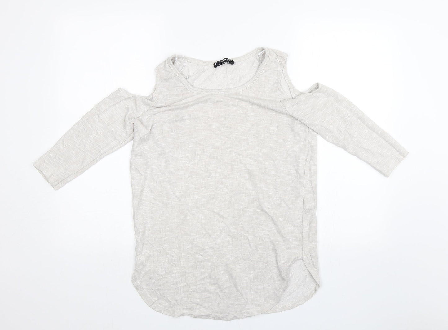 Womens UK Size 12 Select Beige Basic Blouse