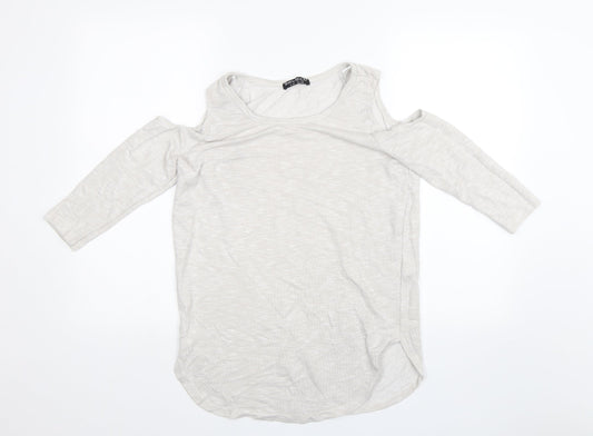 Womens UK Size 12 Select Beige Basic Blouse