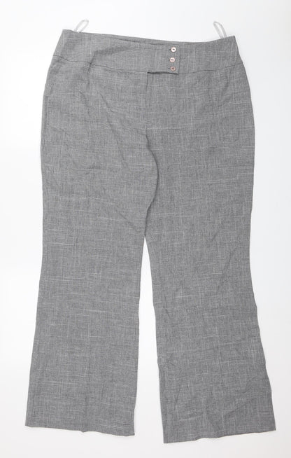 Florence & Fred Womens Grey   Dress Pants Trousers Size 18 L30 in