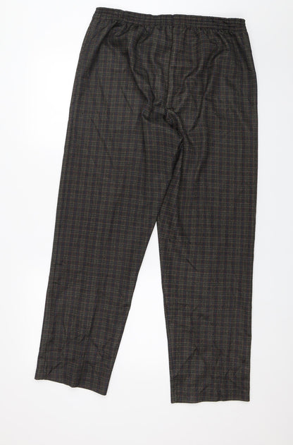Womens UK Size 20 Preworn Regular Fit Capri Green Trousers