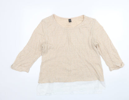 Izabel Womens Pink   Pullover Jumper Size 16