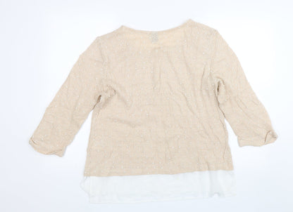 Izabel Womens Pink   Pullover Jumper Size 16