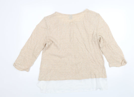 Izabel Womens Pink   Pullover Jumper Size 16