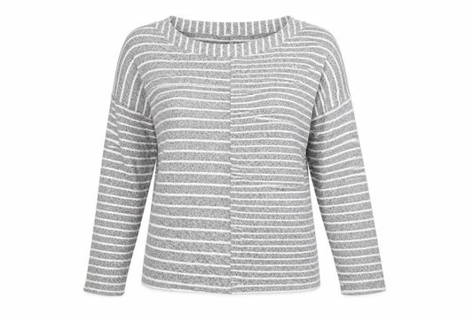 Womens UK Size 12 Nutmeg Grey Pullover Jumper