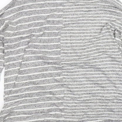 Nutmeg Womens Grey Striped  Pullover Jumper Size 12