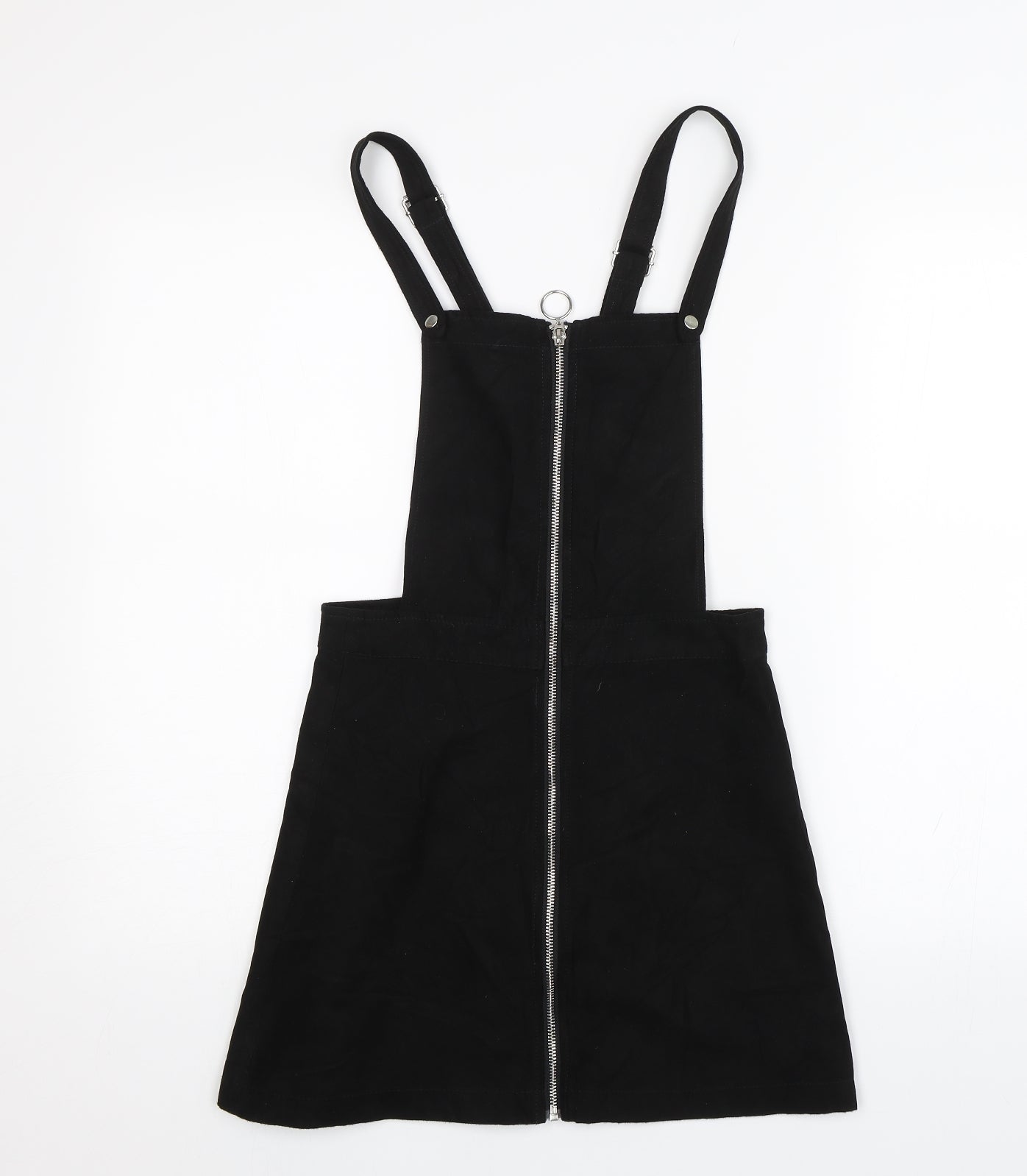 Divided Womens Black   Pinafore/Dungaree Dress  Size 6
